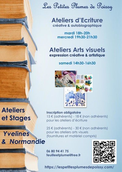Les Petites Plumes de Poissy - ATELIERS ECRITURE créative et autobio - ARTS VISUELS