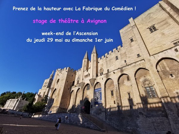 Stage théâtre week-end Ascension mai Avignon