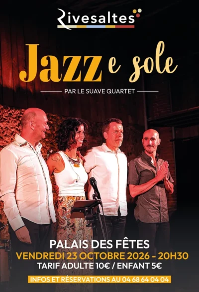 SUAVE 4tet en concert au Palais des Fêtes de Rivesaltes