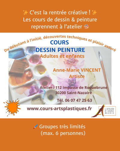 Anne-Marie VINCENT - Cours d'arts plastiques : Dessin - Peinture