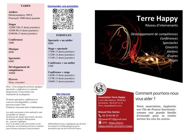 Association Terre Happy - Besoin d'un intervenant ou d'un spectacle?