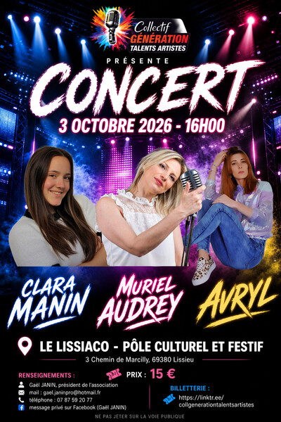 Concert de soutien en faveur de jeunes artistes émergents