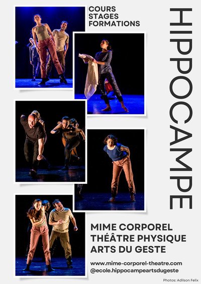Ecole Hippocampe - Cours ouverts à tous - Mime Corporel /Arts du Geste