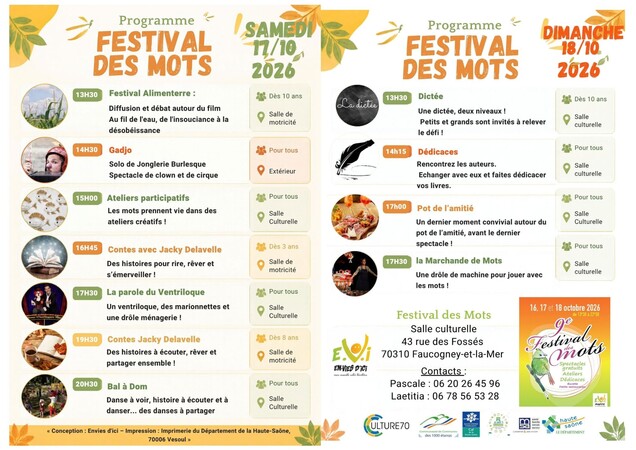 Festival des mots Edition 9