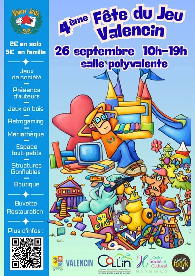 Fête du jeu organisée par l’association Valen’jeux