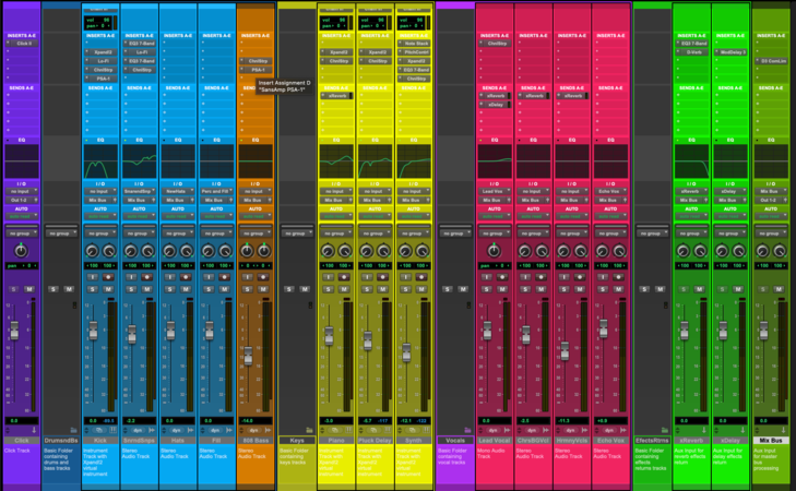 Ossia Studio - Mixage  "in the box" 