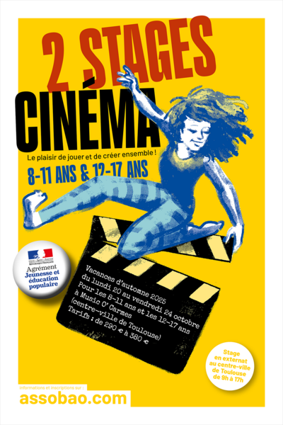 Stage cinéma pour les jeunes à Toulouse (automne 2026)