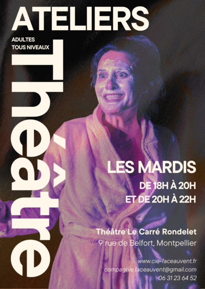 Cie Face au Vent - Atelier Théâtre Adulte - 2026/2027