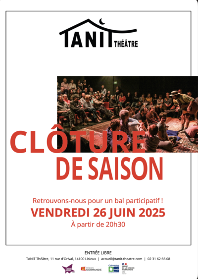 Clôture de la saison 2025/2026 du TANIT Théâtre