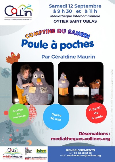 Comptine du samedi : « Poule à poches » par Géraldine Maurin