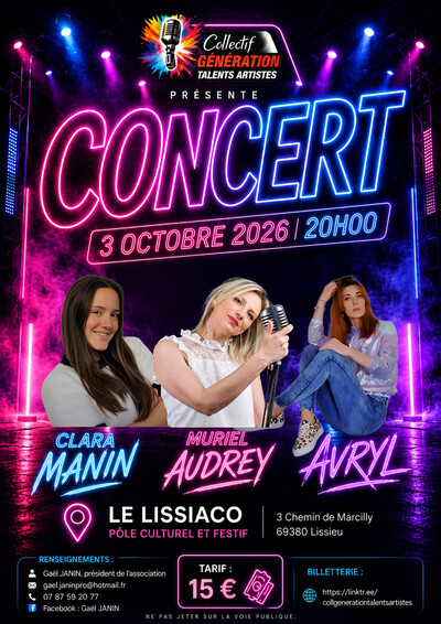 Concert de soutien en faveur de jeunes artistes émergents