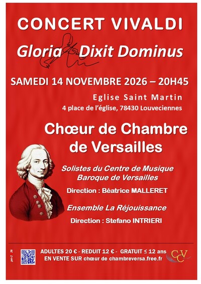 Concert VIVALDI du Chœur de Chambre de Versailles