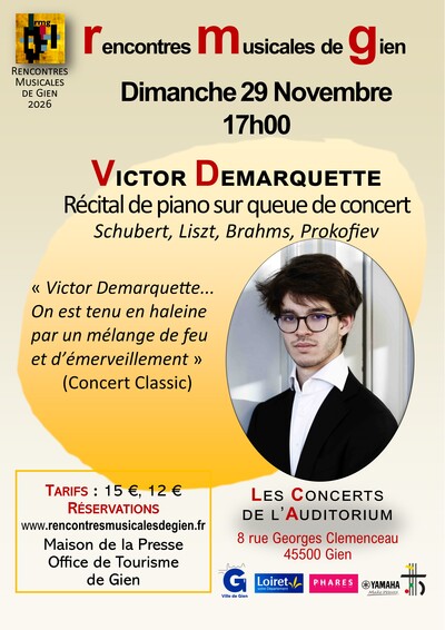 Récital Victor Dermarquette, piano