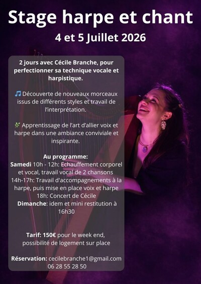 Stage de chant et harpe celtique