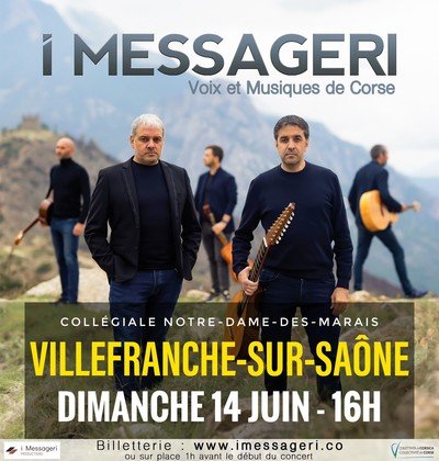 Concert groupe I MESSAGERI (Voix et musiques de Corse)