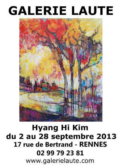 Exposition personnelle de Hyang Hi Kim à la Galerie Laute