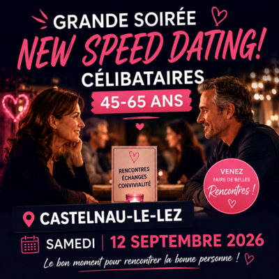 Soirée dansante célibataires + NEW SPEED DATING! 45-65 ans