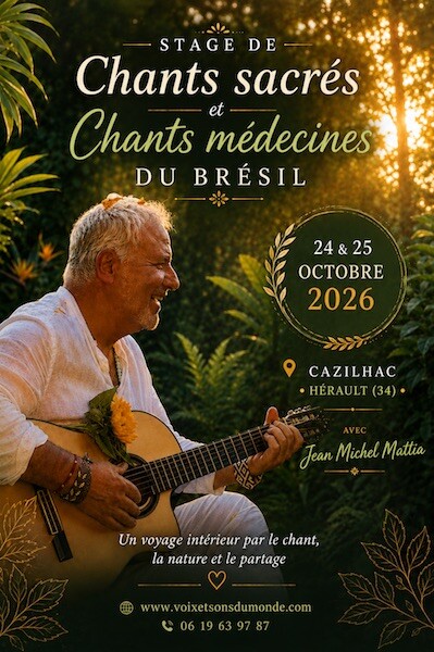 STAGE DE CHANTS MEDECINES DU BRESIL EN CÉVENNES