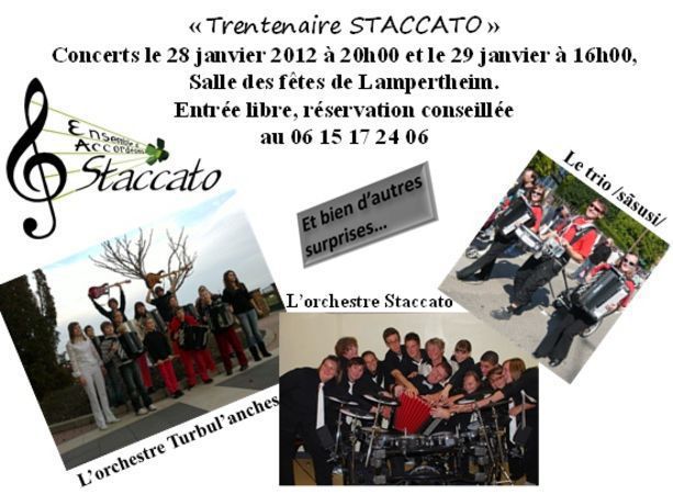 Trentenaire de l'ensemble d'accordéons Staccato