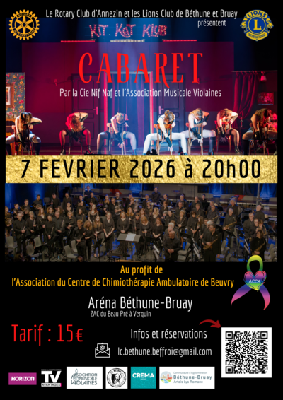 CABARET spectacle musical caritatif
