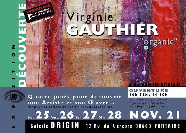  EXPO ZOOM sur … Virginie GAUTHIER