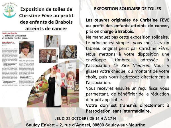 Exposition Solidaire de Toiles
