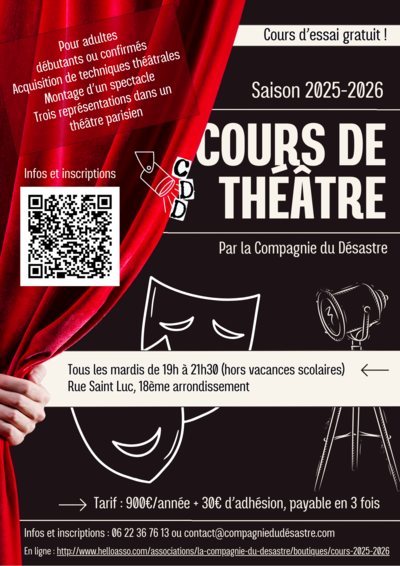 La Compagnie du Désastre - Cours de théâtre adultes