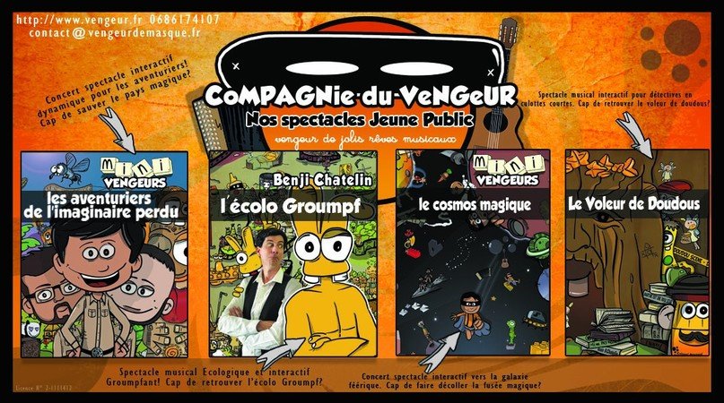 La Compagnie du Vengeur - Spectacles musicaux Jeune Public 3-10 ans...mais pas que!
