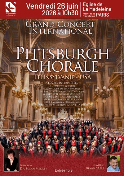 Le Pittsburgh Concert Chorale en concert à La Madeleine