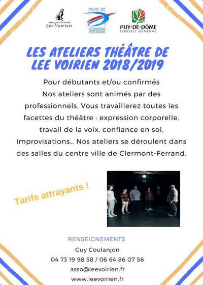 Lee Voirien - Ateliers Théâtre