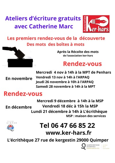 Association Ker-Hars | Récolte de mots et ateliers d'écriture | Quimper