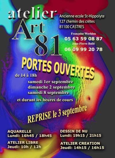 ATELIER D'ART 81 - Cours de dessin, peinture