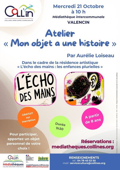 Atelier : « Mon objet a une histoire » par Aurélie Loiseau