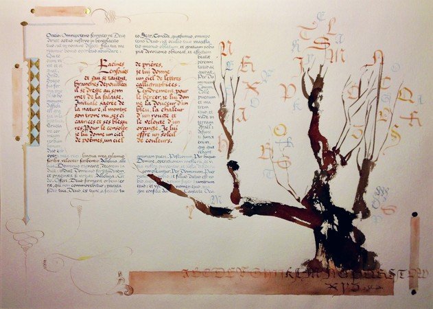 David Schneider  - cours de calligraphie-enluminure