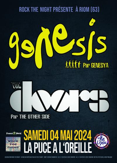 GENESYA Tribute Genesis + THE OTHER SIDE tribute The Doors