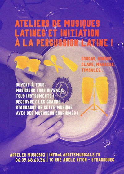 MUSICBOX - ateliers de musique latine et cours  percussions latines