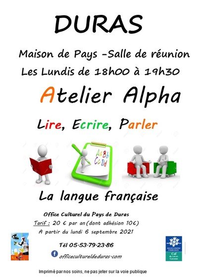 Office Culturel du Pays de Duras - Ateliers Alpha