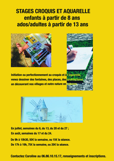 Stage dessin aquarelle