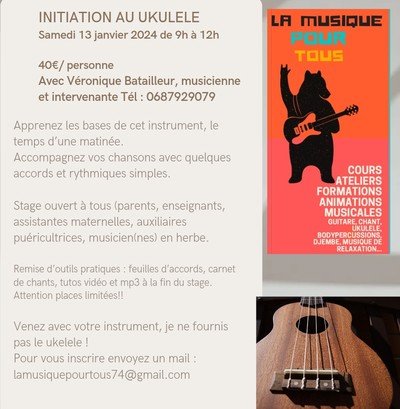 Véronique Batailleur  - Initiation au ukulele 