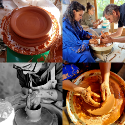 Alain Durenne, Atelier Koroll - Cours hebdomadaires pour adultes  :  Raku, Poterie, Tournage