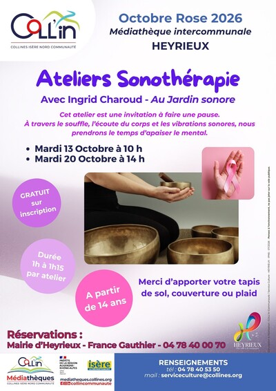 Atelier sonothérapie avec Au Jardin sonore / Octobre rose