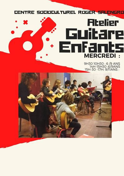 Centre socioculturel  Salengro - Atelier Guitare enfants