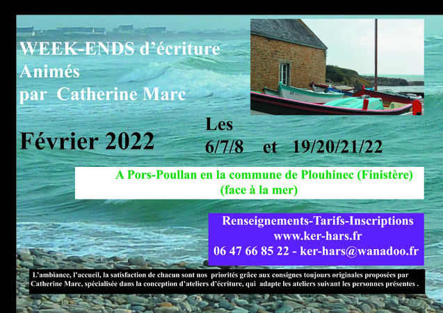 Ecrire au plus prés de la mer en Bretagne