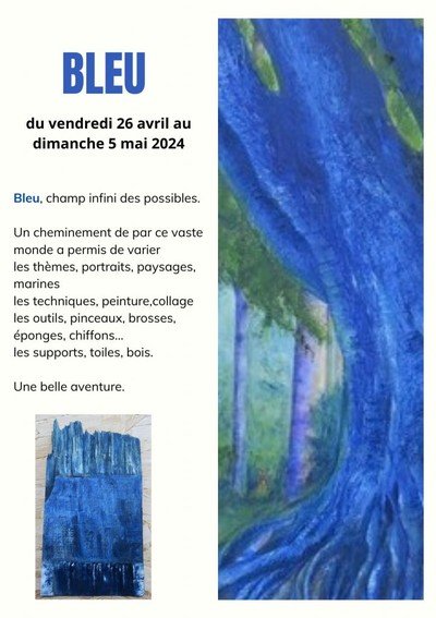 Exposition "BLEU" de Béatrice KLEIN-BOJE