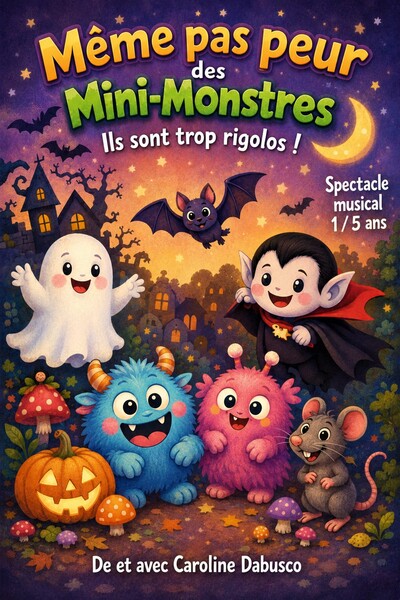 Même pas peur des mini-monstres (1-5 ans)