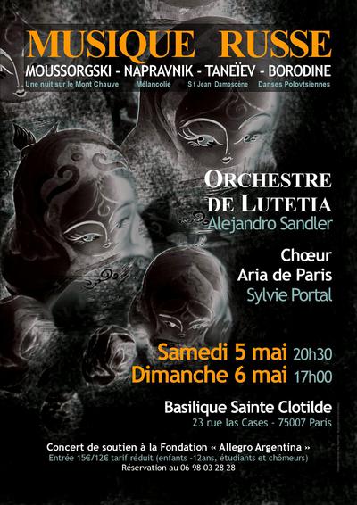 Musique Russe avec l'Orchestre de Lutetia et l'Aria de Paris