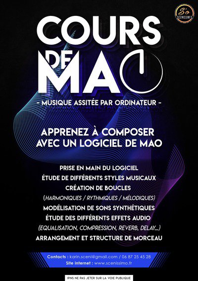 Scenissim'o - Cours de MAO (Musique Assistée par Ordinateur)