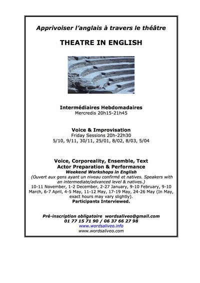 Words Alive O - Theatre in English Classes & Workshops