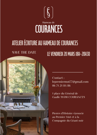 Atelier d'écriture dans un lieu exceptionnel !