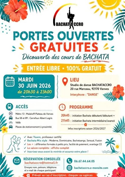 bachataccro - portes ouverte gratuit: Découverte des cours de bachata